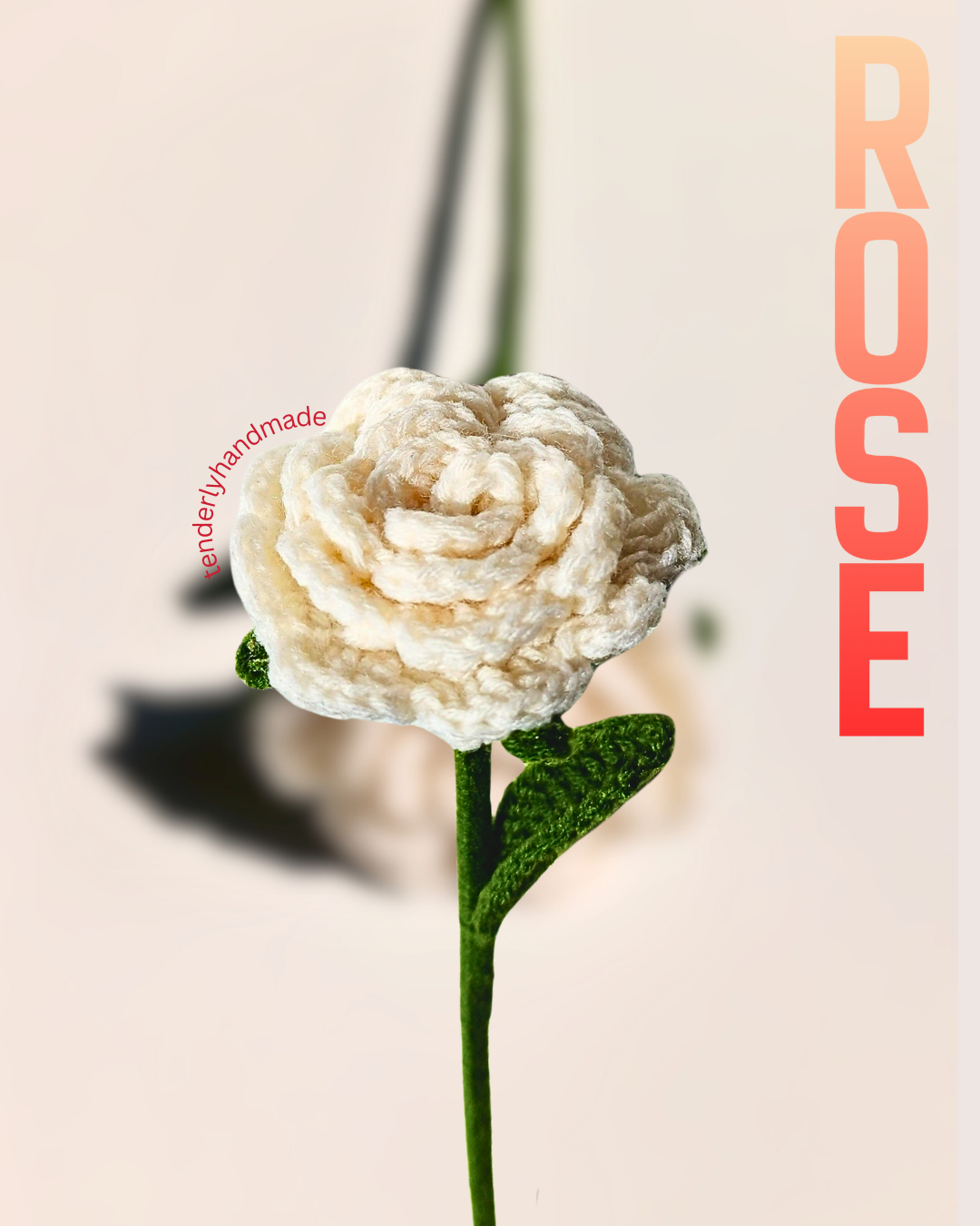 Handmade crochet rose flowers by Tenderly Handmade, aesthetic yarn roses for gifting, decor and handmade bouquet India